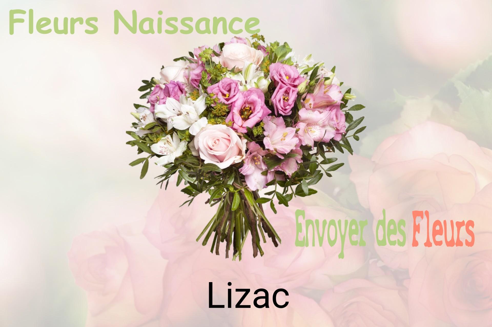 Bouquet de fleurs de naissance livré à Lizac